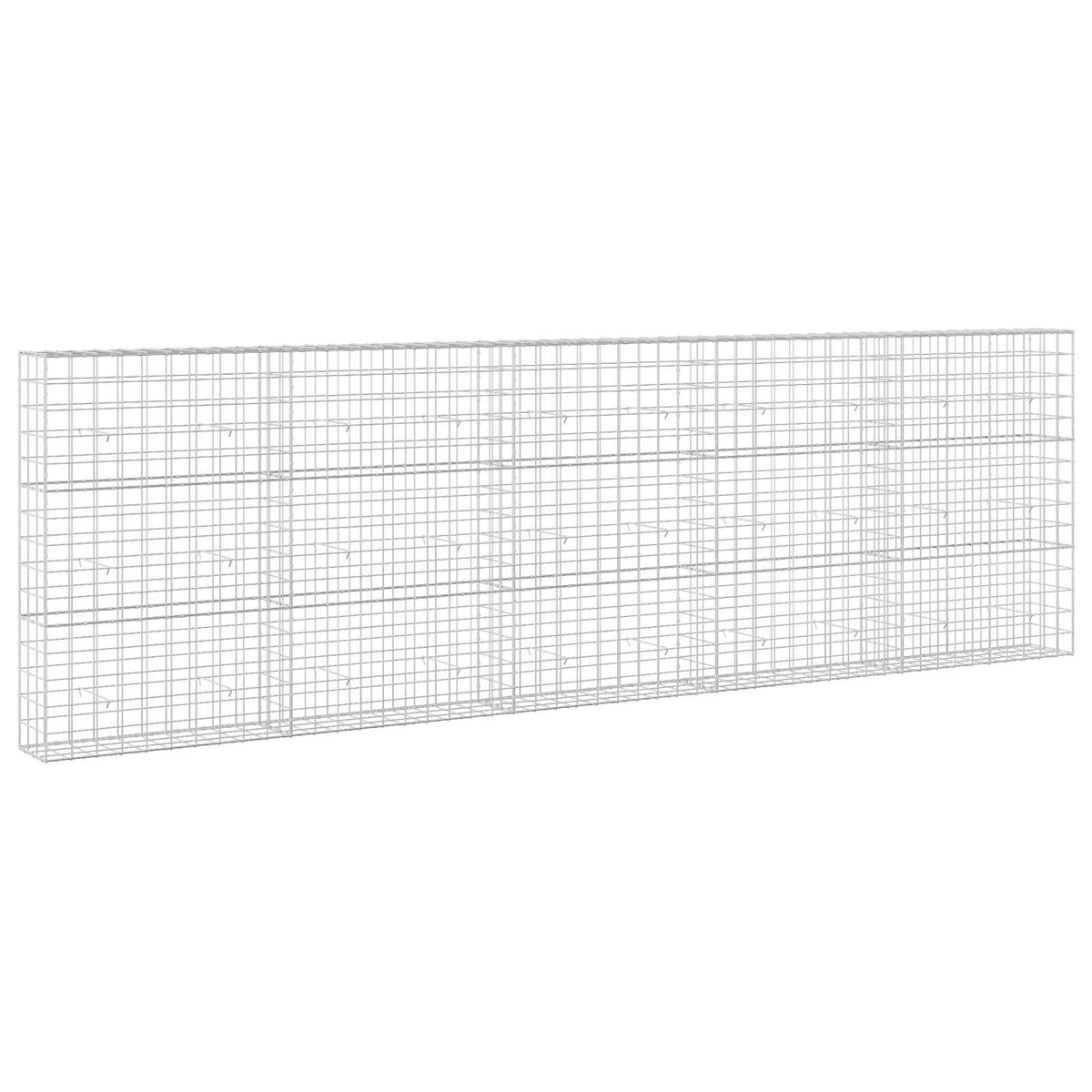 vidaXL Gabion z drutu 3,5 mm i siatką 10x10 cm 500x30x150 cm