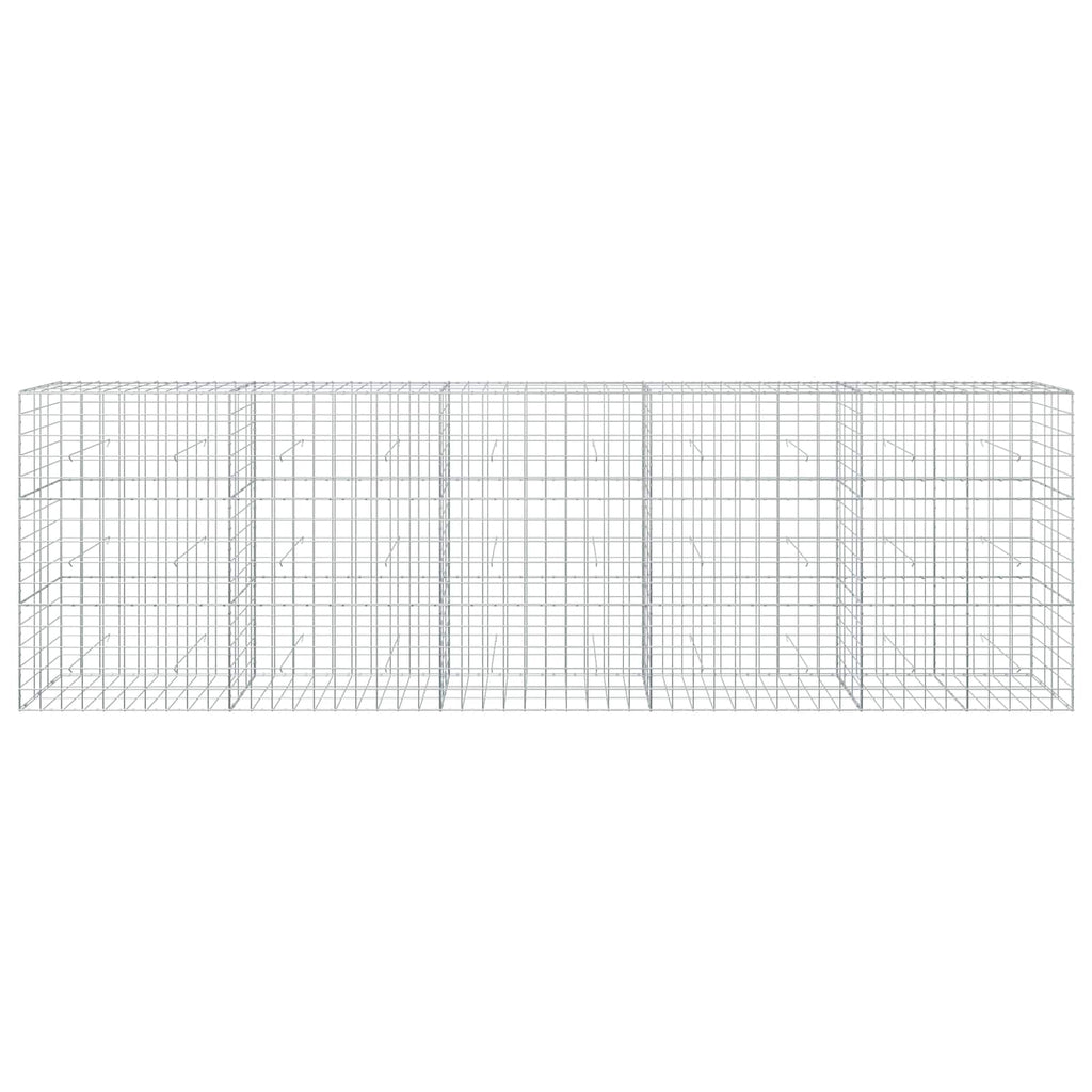 vidaXL Gabion z drutu 3,5 mm i siatką 10x10 cm 500x30x150 cm