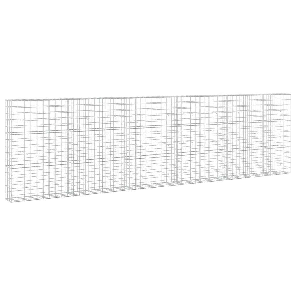 vidaXL Gabion z drutu 3,5 mm i siatką 10x10 cm 550x30x150 cm