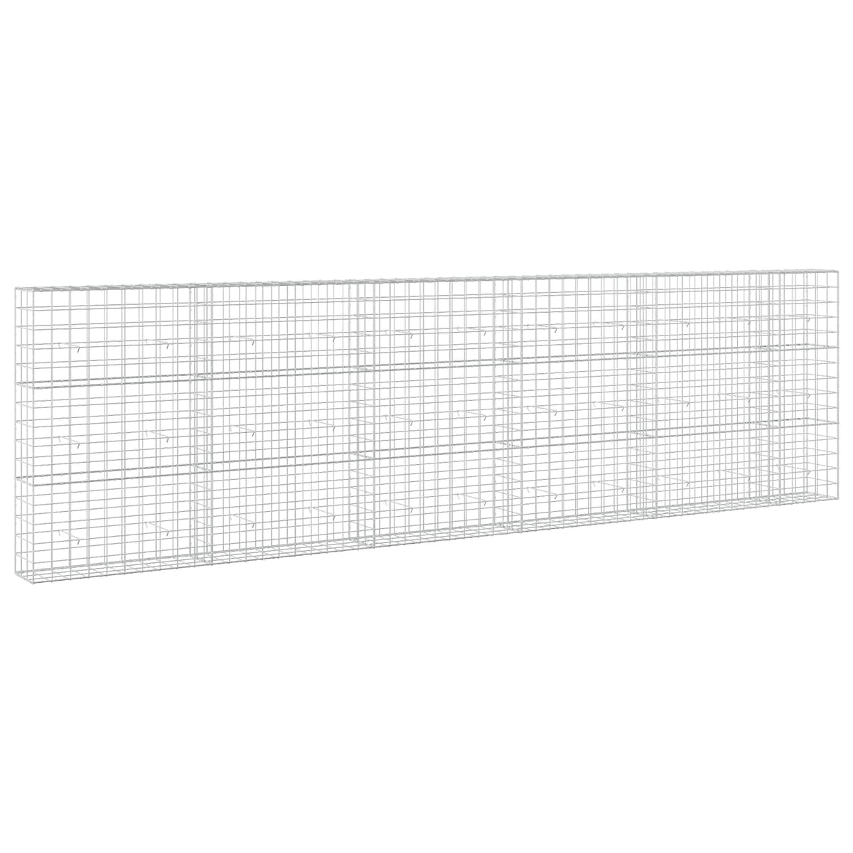 vidaXL Gabion z drutu 3,5 mm i siatką 10x10 cm 550x30x150 cm