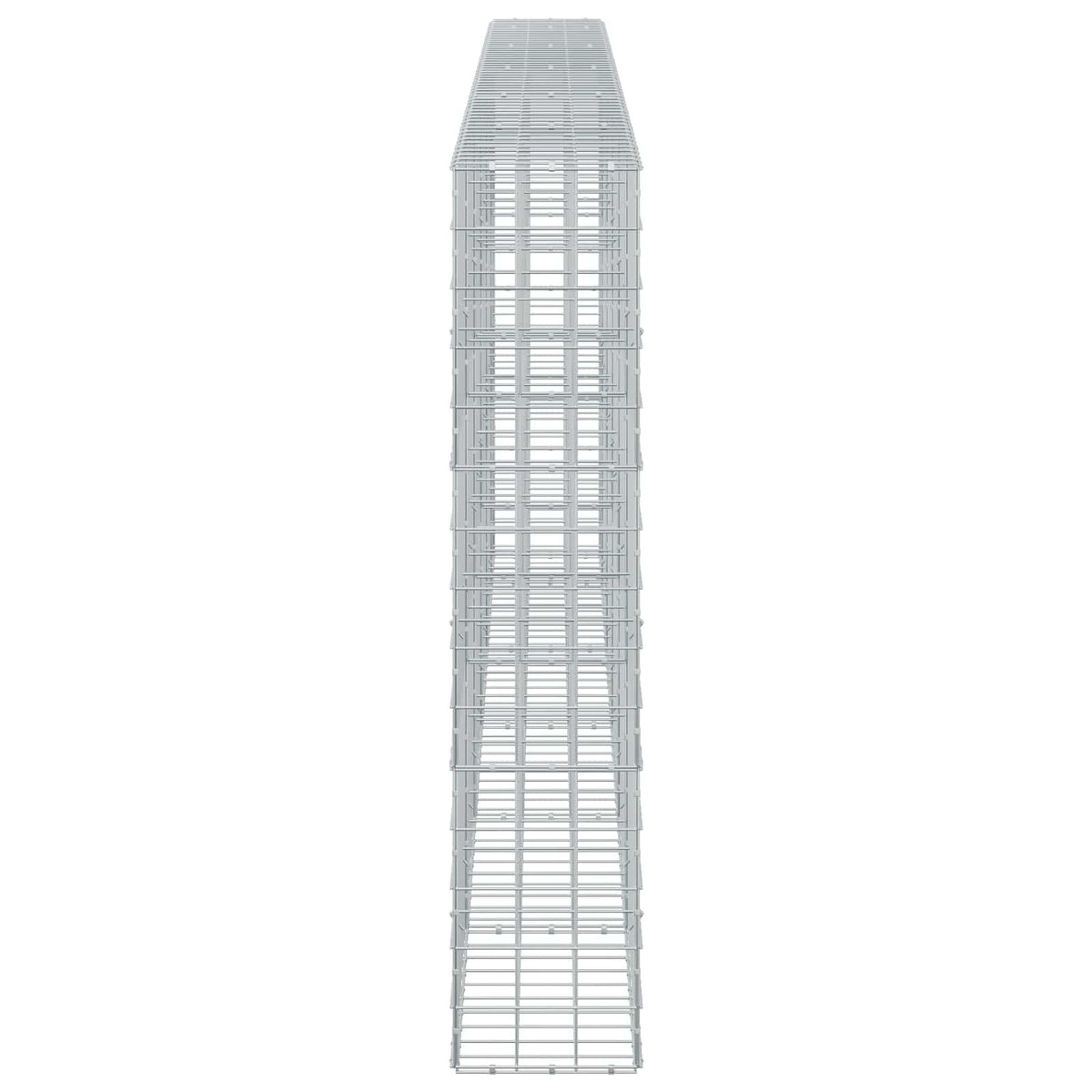 vidaXL Gabion z drutu 3,5 mm i siatką 10x10 cm 550x30x150 cm