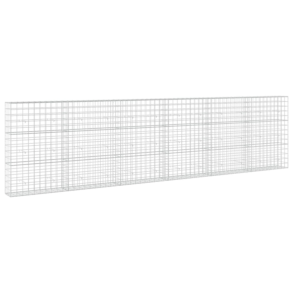 vidaXL Gabion z drutu 3,5 mm i siatką 10x10 cm 600x30x150 cm