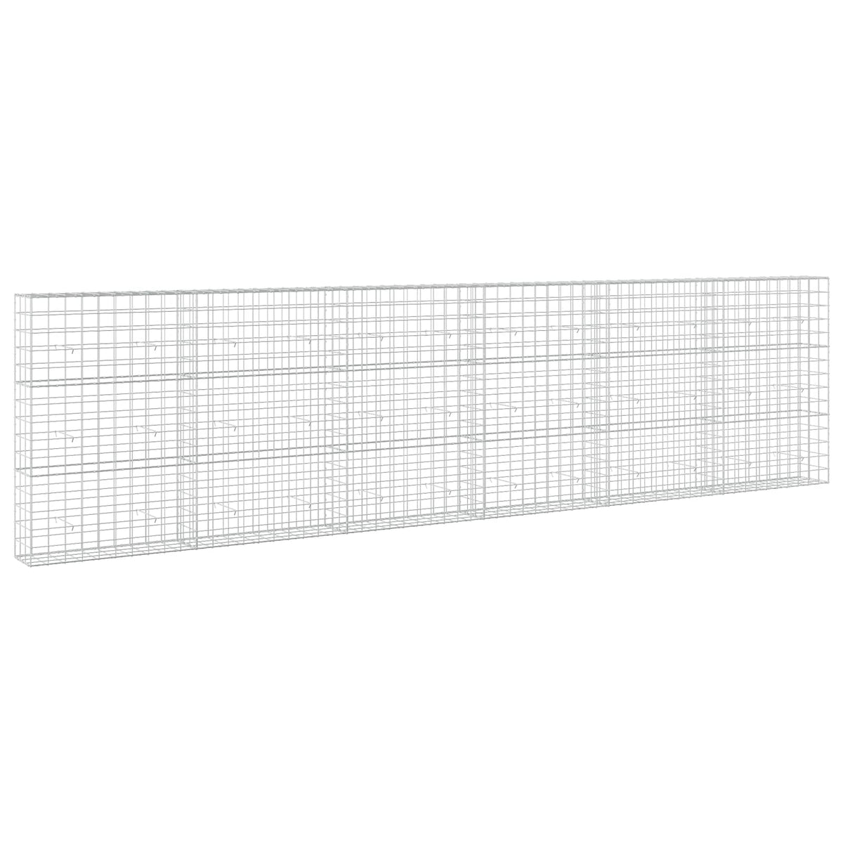 vidaXL Gabion z drutu 3,5 mm i siatką 10x10 cm 600x30x150 cm