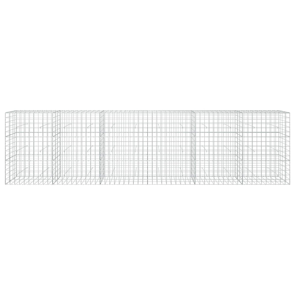 vidaXL Gabion z drutu 3,5 mm i siatką 10x10 cm 600x30x150 cm