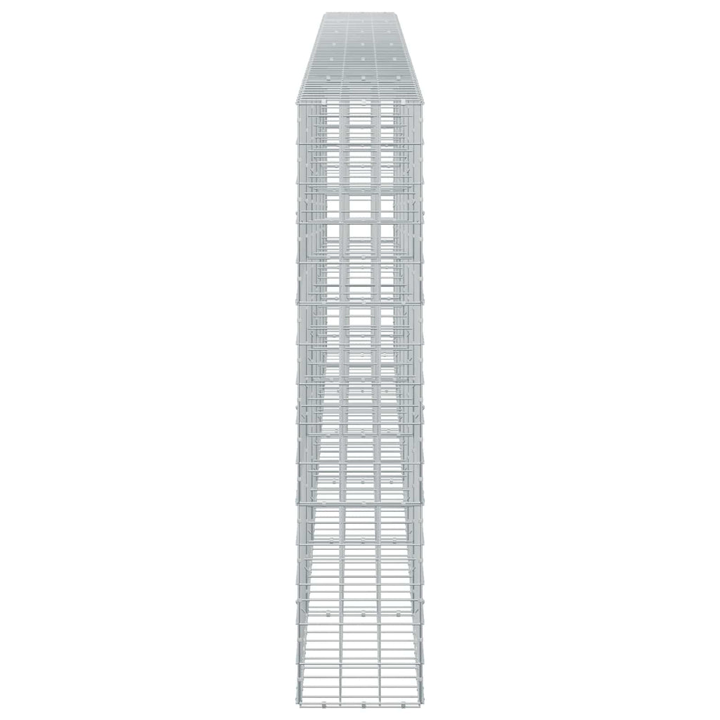 vidaXL Gabion z drutu 3,5 mm i siatką 10x10 cm 600x30x150 cm