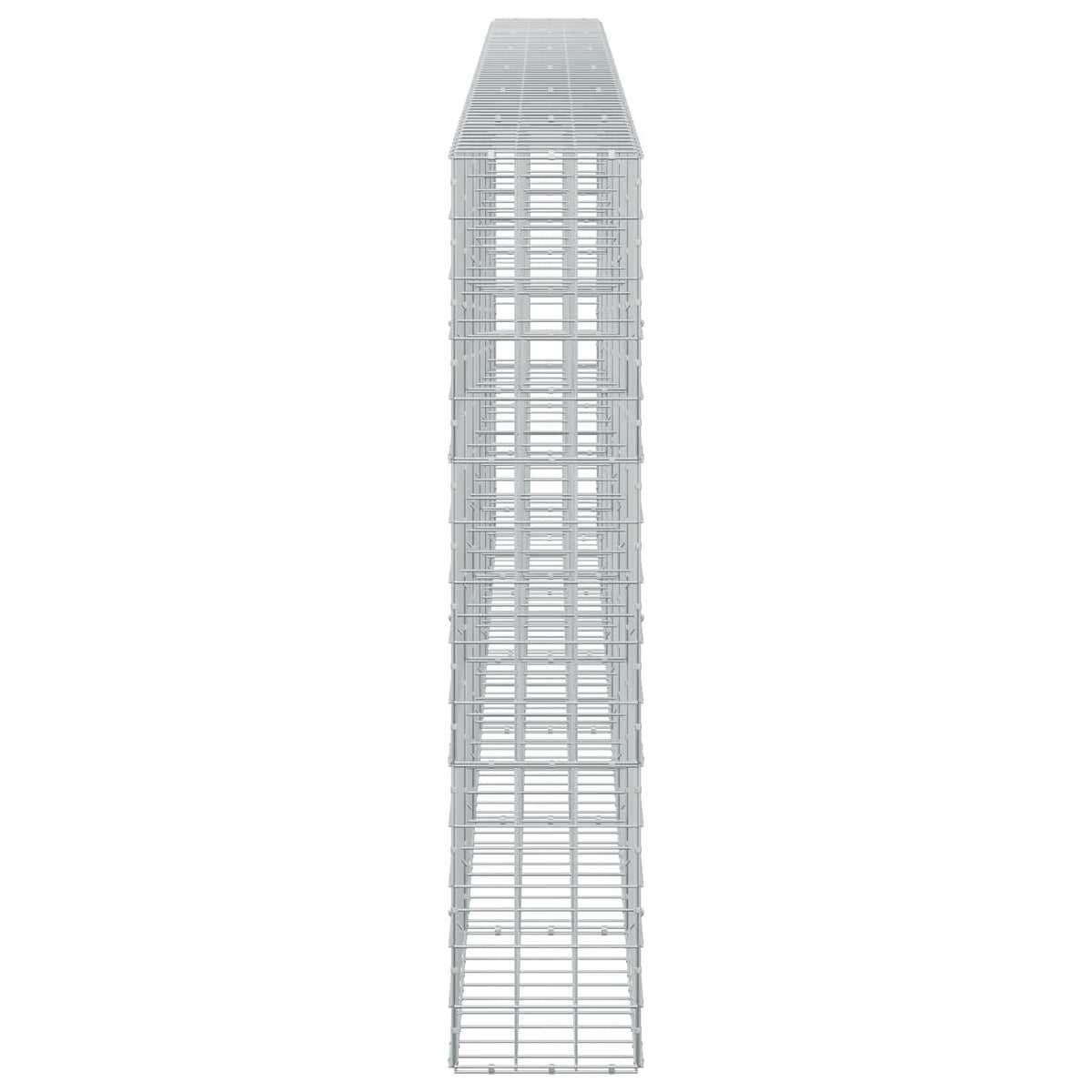 vidaXL Gabion z drutu 3,5 mm i siatką 10x10 cm 600x30x150 cm