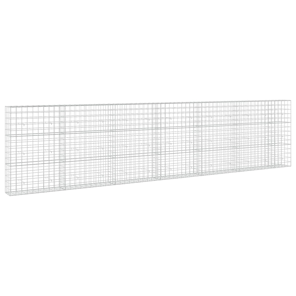 vidaXL Gabion z drutu 3,5 mm i siatką 10x10 cm 650x30x150 cm