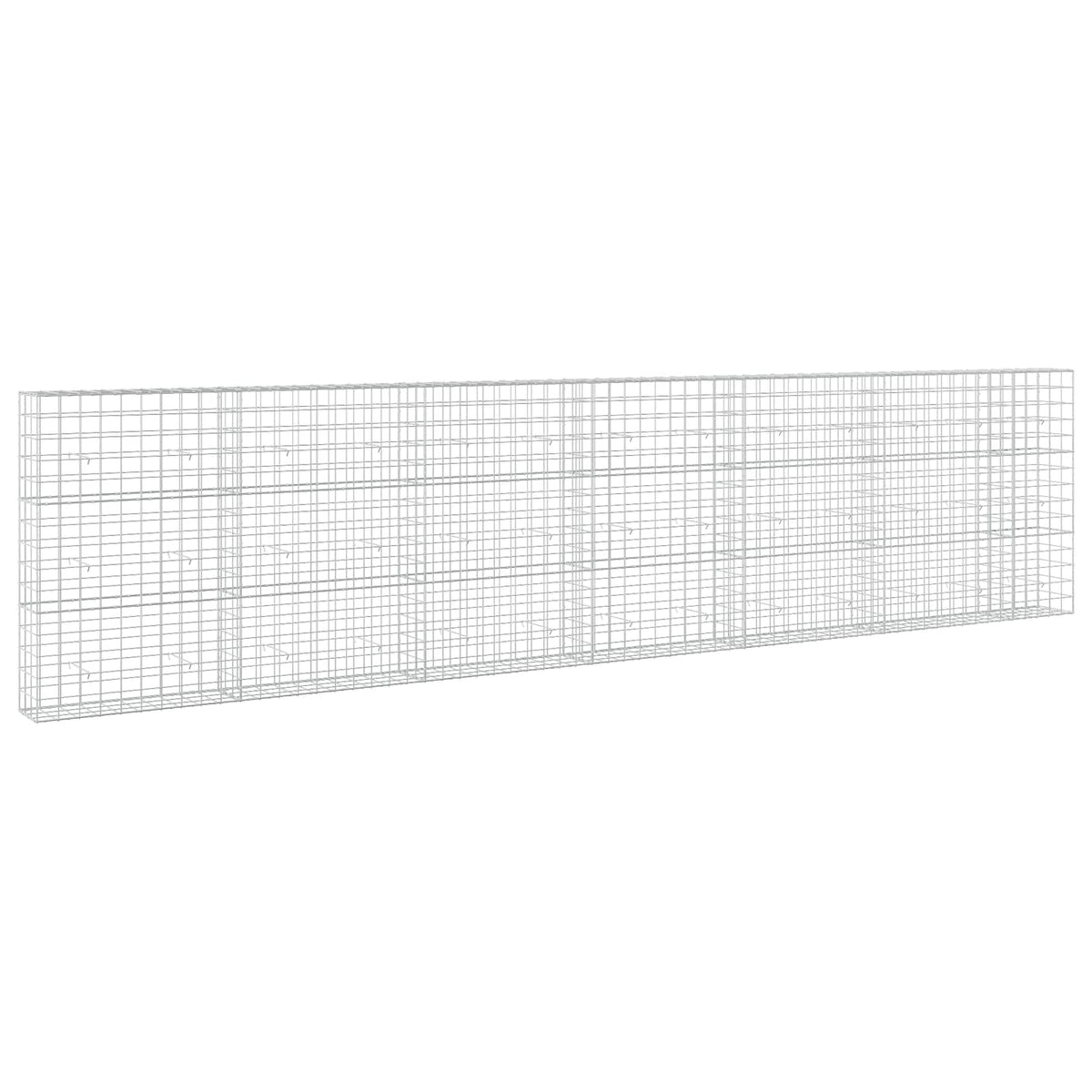 vidaXL Gabion z drutu 3,5 mm i siatką 10x10 cm 650x30x150 cm