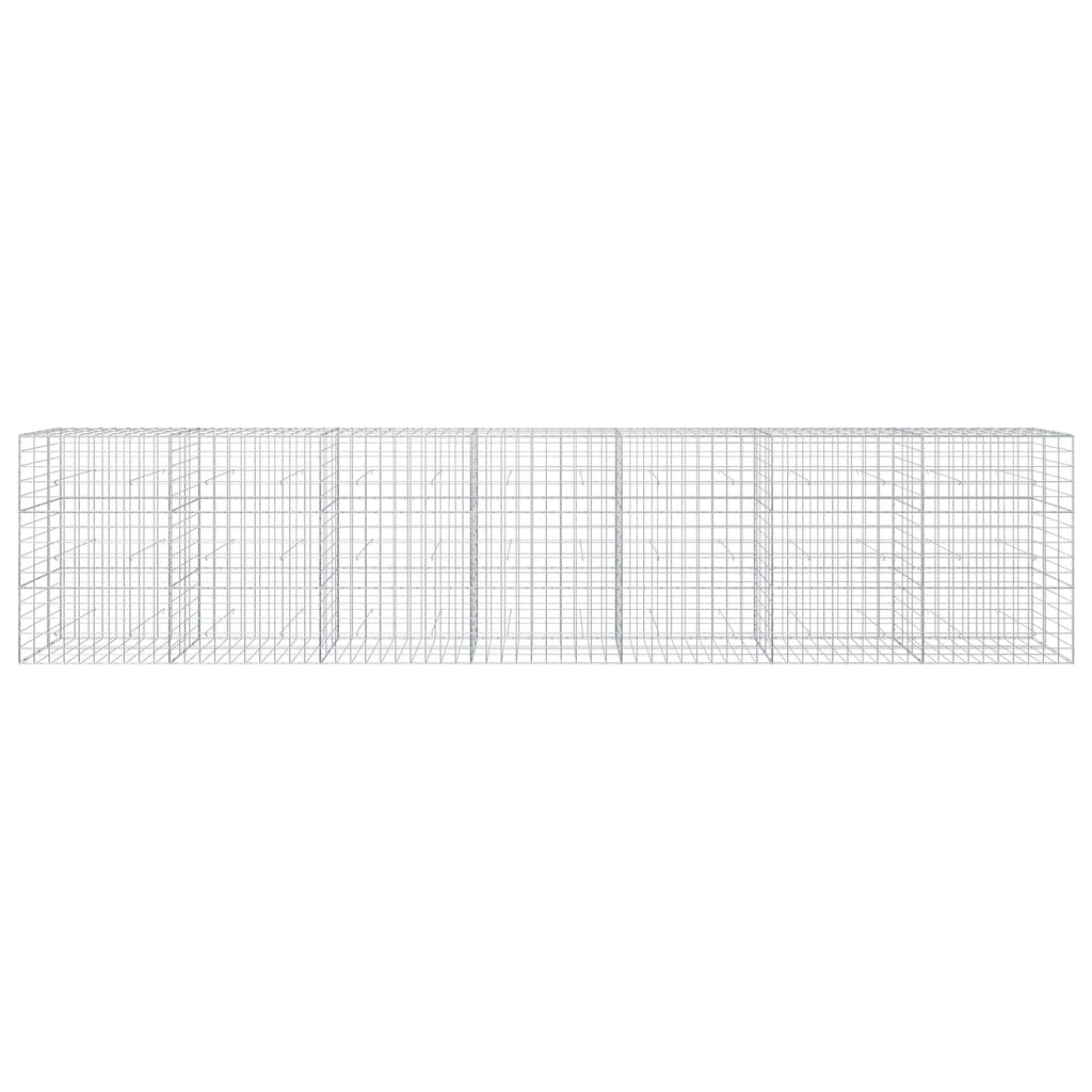 vidaXL Gabion z drutu 3,5 mm i siatką 10x10 cm 700x30x150 cm