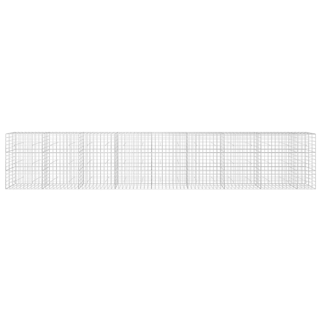 vidaXL Gabion z drutu 3,5 mm i siatką 10x10 cm 850x30x150 cm