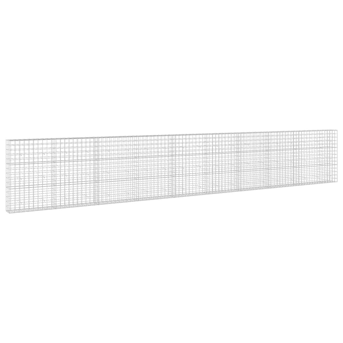 vidaXL Gabion z drutu 3,5 mm i siatką 10x10 cm 950x30x150 cm