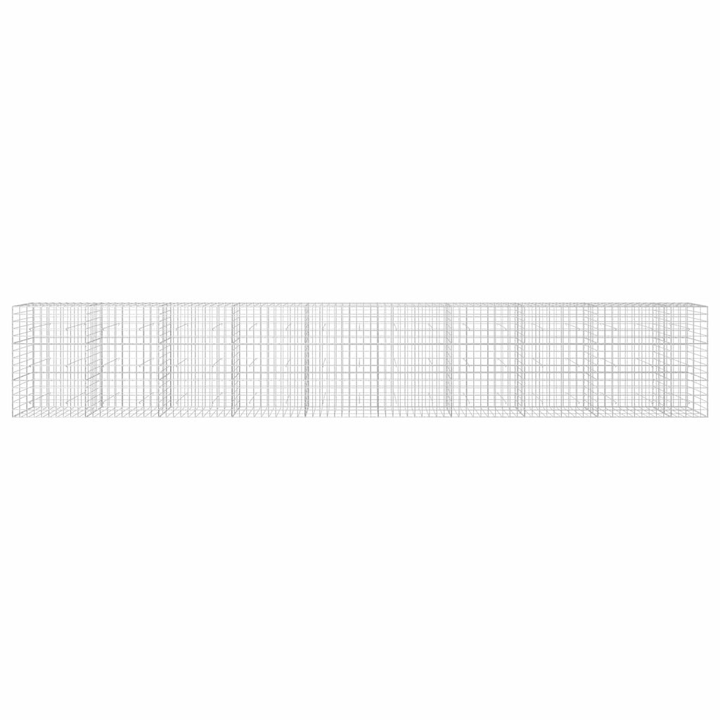 vidaXL Gabion z drutu 3,5 mm i siatką 10x10 cm 950x30x150 cm