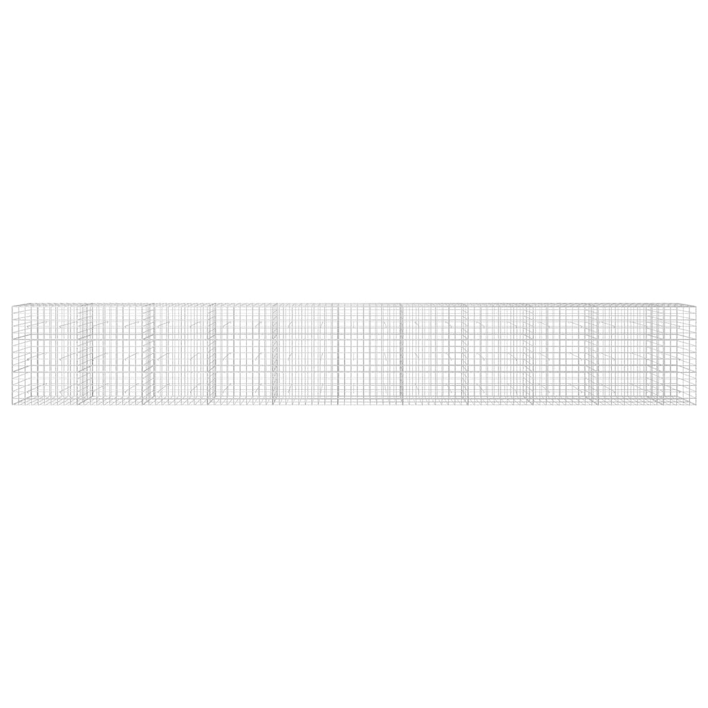 vidaXL Gabion z drutu 3,5 mm i siatką 10x10 cm 1050x30x150 cm