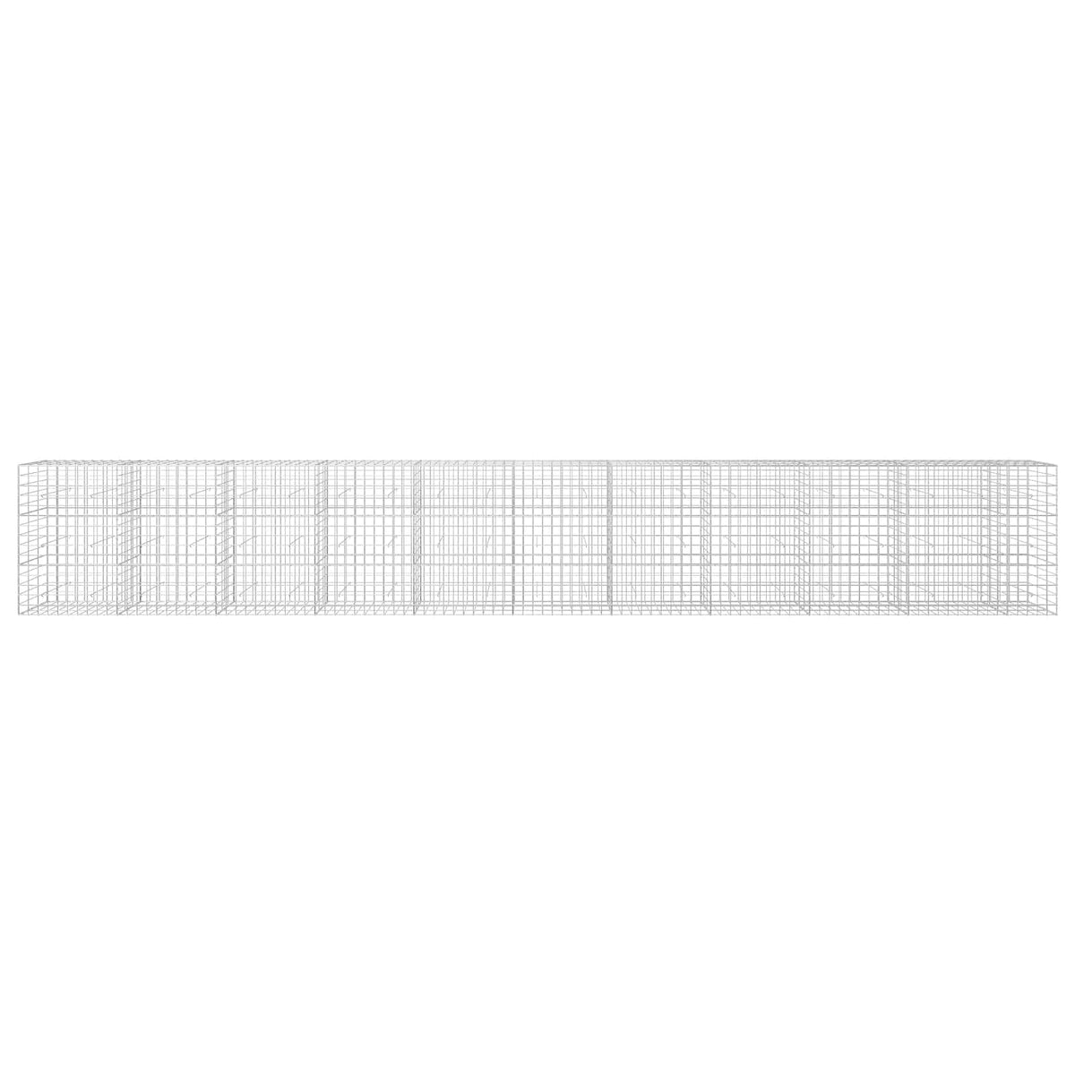 vidaXL Gabion z drutu 3,5 mm i siatką 10x10 cm 1050x30x150 cm