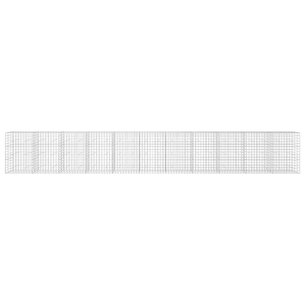 vidaXL Gabion z drutu 3,5 mm i siatką 10x10 cm 1100x30x150 cm