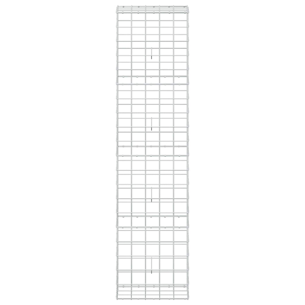 vidaXL Gabion z drutu 3,5 mm i siatką 10x10 cm 50x30x200 cm