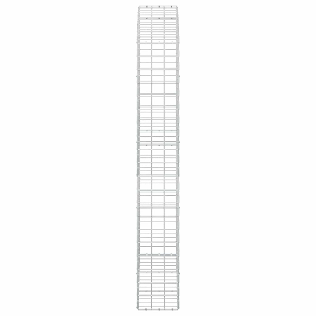 vidaXL Gabion z drutu 3,5 mm i siatką 10x10 cm 150x30x200 cm