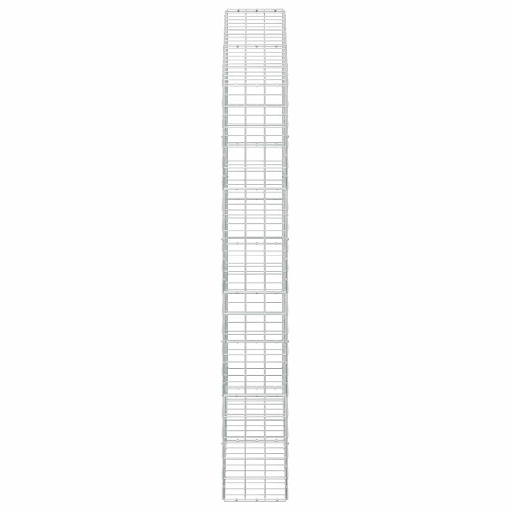 vidaXL Gabion z drutu 3,5 mm i siatką 10x10 cm 200x30x200 cm