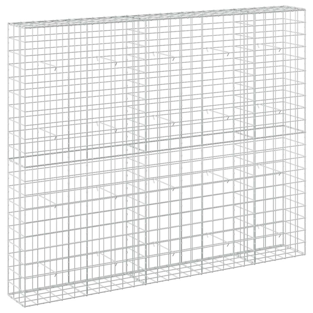 vidaXL Gabion z drutu 3,5 mm i siatką 10x10 cm 250x30x200 cm