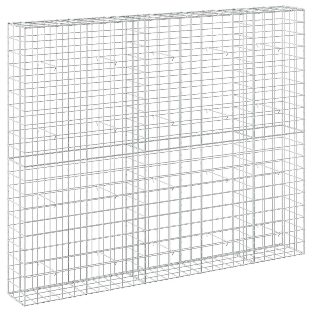 vidaXL Gabion z drutu 3,5 mm i siatką 10x10 cm 250x30x200 cm