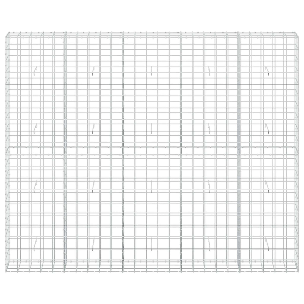 vidaXL Gabion z drutu 3,5 mm i siatką 10x10 cm 250x30x200 cm