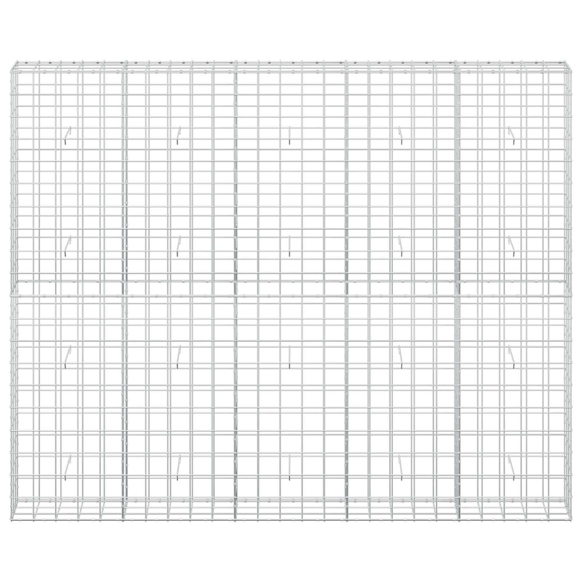 vidaXL Gabion z drutu 3,5 mm i siatką 10x10 cm 250x30x200 cm