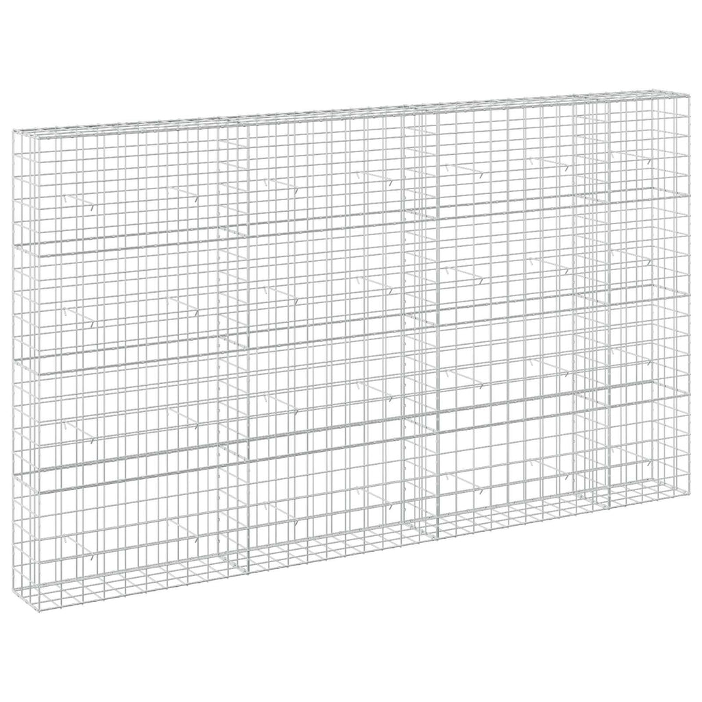 vidaXL Gabion z drutu 3,5 mm i siatką 10x10 cm 350x30x200 cm
