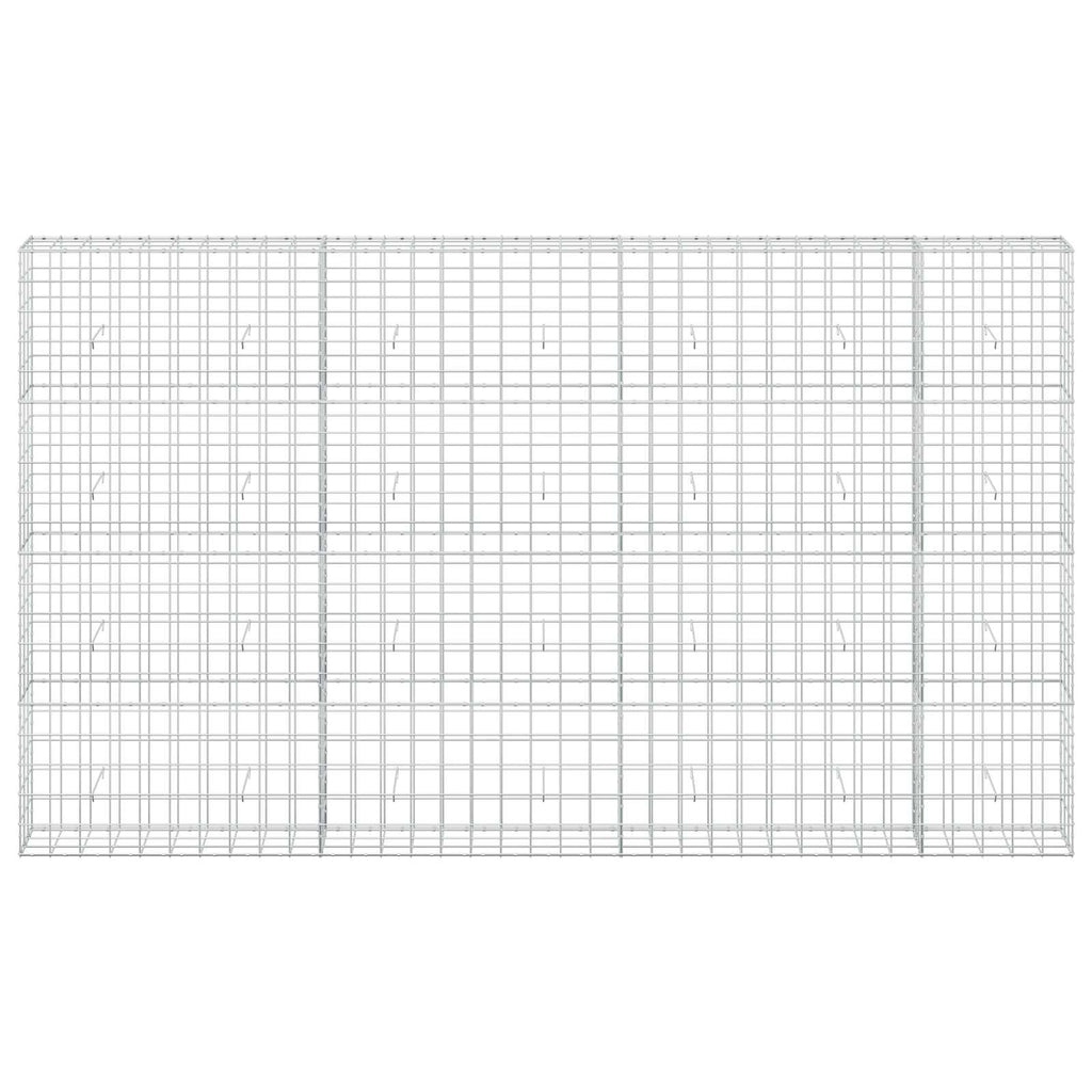vidaXL Gabion z drutu 3,5 mm i siatką 10x10 cm 350x30x200 cm