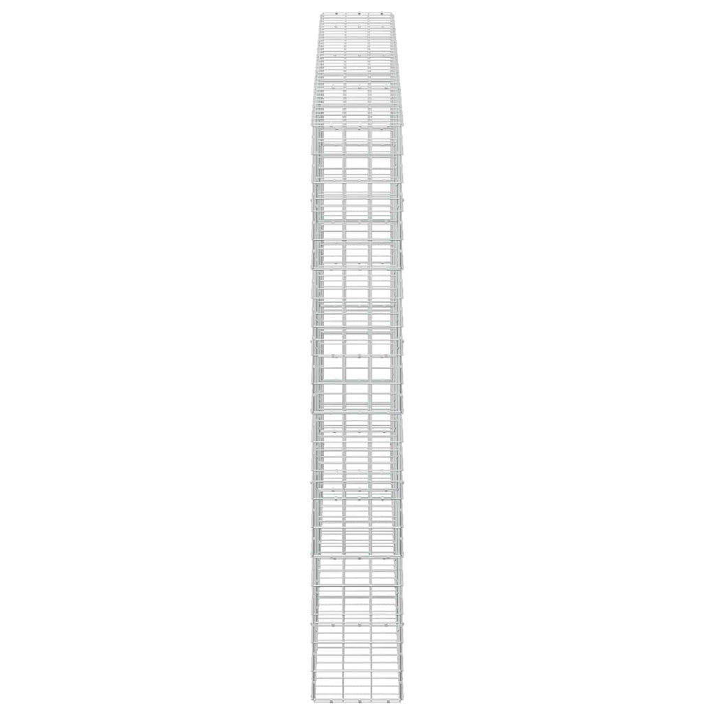 vidaXL Gabion z drutu 3,5 mm i siatką 10x10 cm 350x30x200 cm