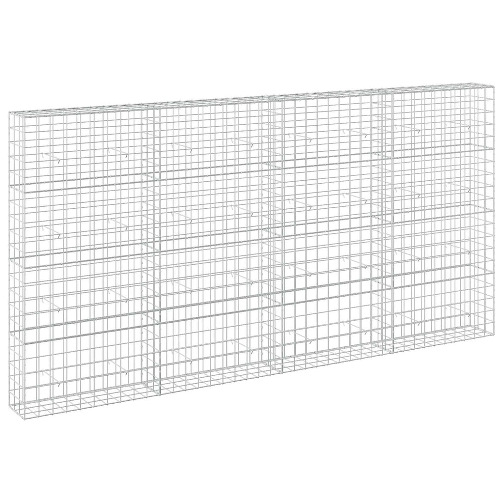 vidaXL Gabion z drutu 3,5 mm i siatką 10x10 cm 400x30x200 cm