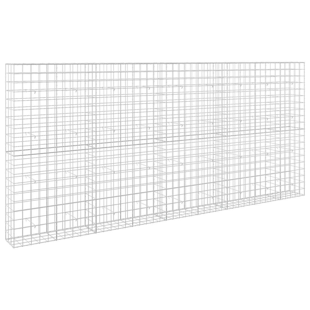 vidaXL Gabion z drutu 3,5 mm i siatką 10x10 cm 450x30x200 cm