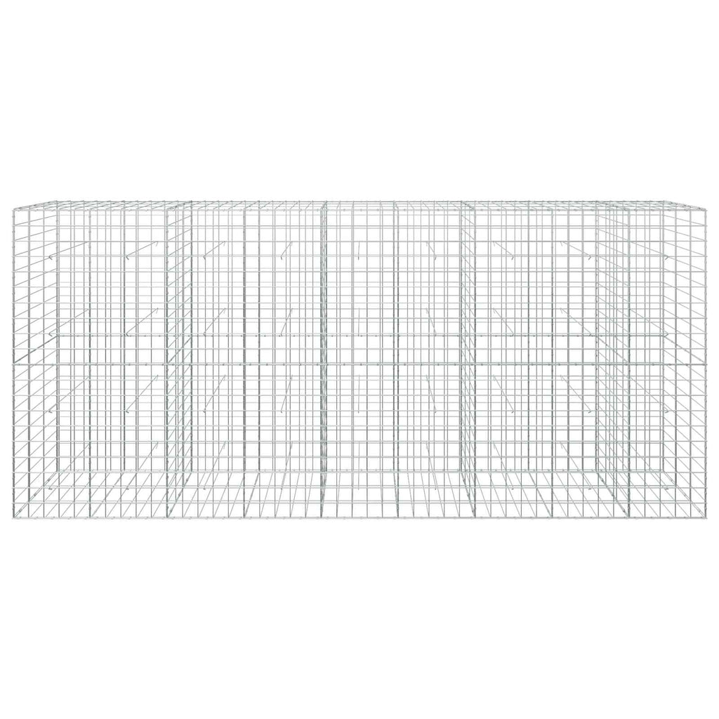 vidaXL Gabion z drutu 3,5 mm i siatką 10x10 cm 450x30x200 cm