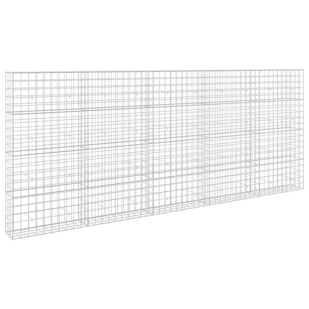 vidaXL Gabion z drutu 3,5 mm i siatką 10x10 cm 500x30x200 cm