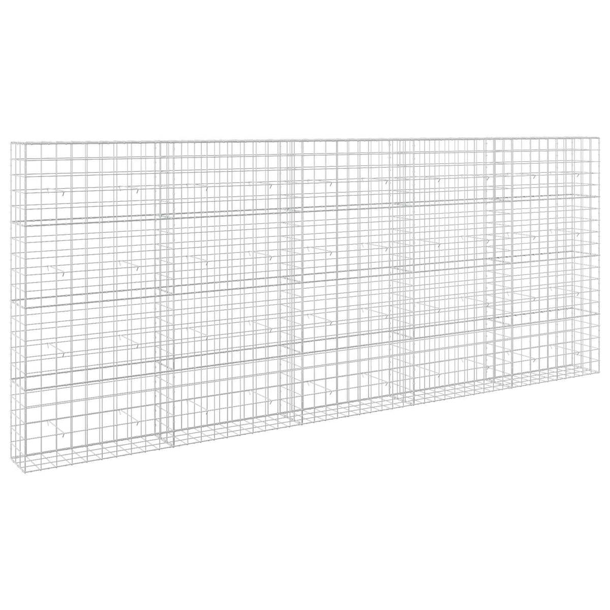 vidaXL Gabion z drutu 3,5 mm i siatką 10x10 cm 500x30x200 cm