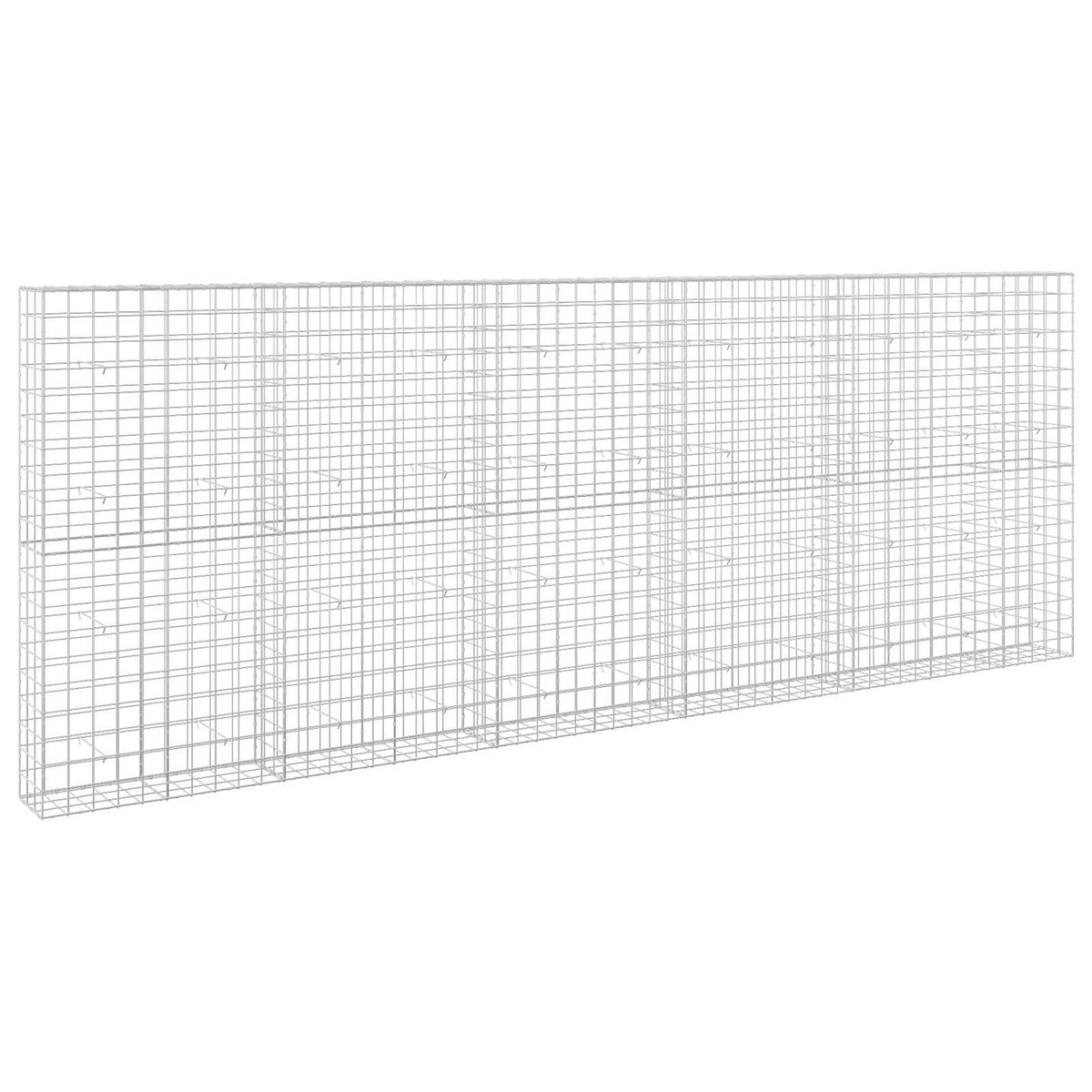 vidaXL Gabion z drutu 3,5 mm i siatką 10x10 cm 550x30x200 cm