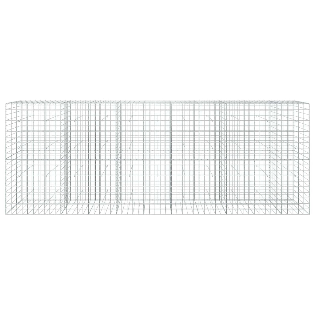 vidaXL Gabion z drutu 3,5 mm i siatką 10x10 cm 550x30x200 cm