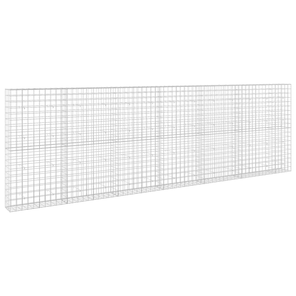 vidaXL Gabion z drutu 3,5 mm i siatką 10x10 cm 650x30x200 cm