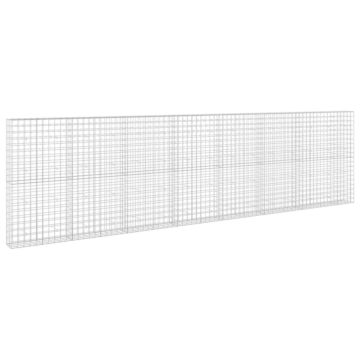vidaXL Gabion z drutu 3,5 mm i siatką 10x10 cm 750x30x200 cm
