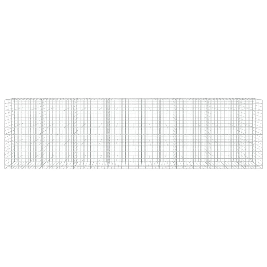 vidaXL Gabion z drutu 3,5 mm i siatką 10x10 cm 750x30x200 cm