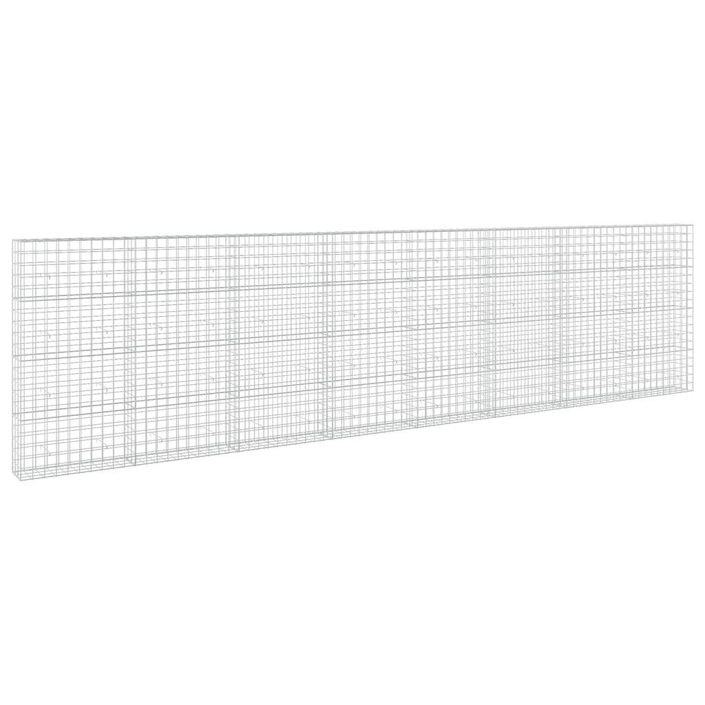 vidaXL Gabion z drutu 3,5 mm i siatką 10x10 cm 800x30x200 cm