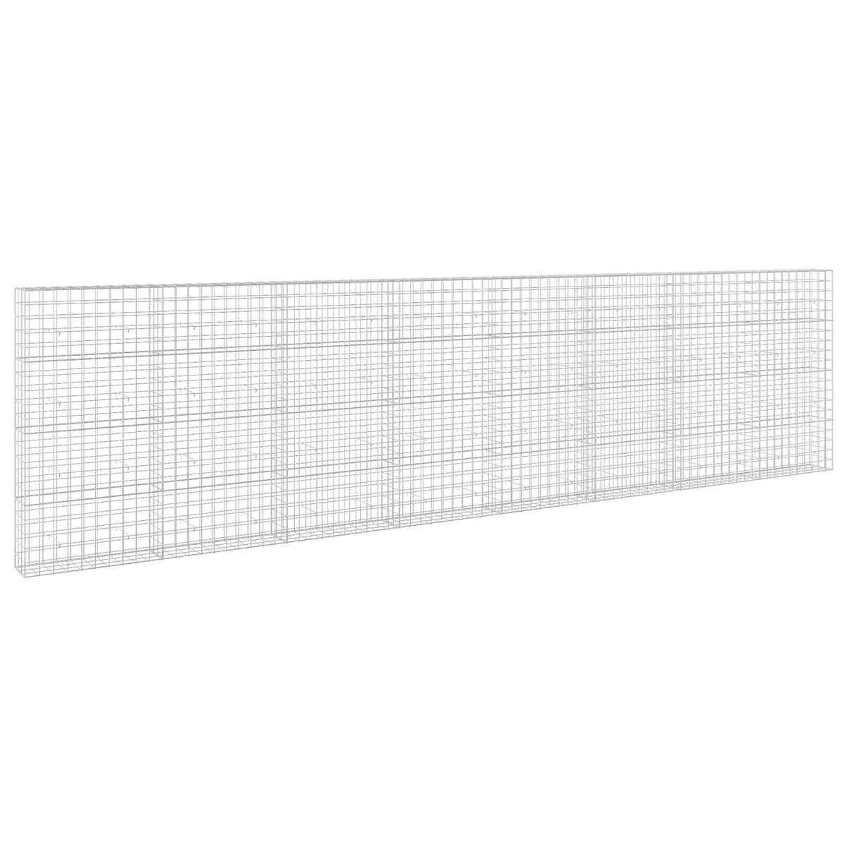 vidaXL Gabion z drutu 3,5 mm i siatką 10x10 cm 800x30x200 cm
