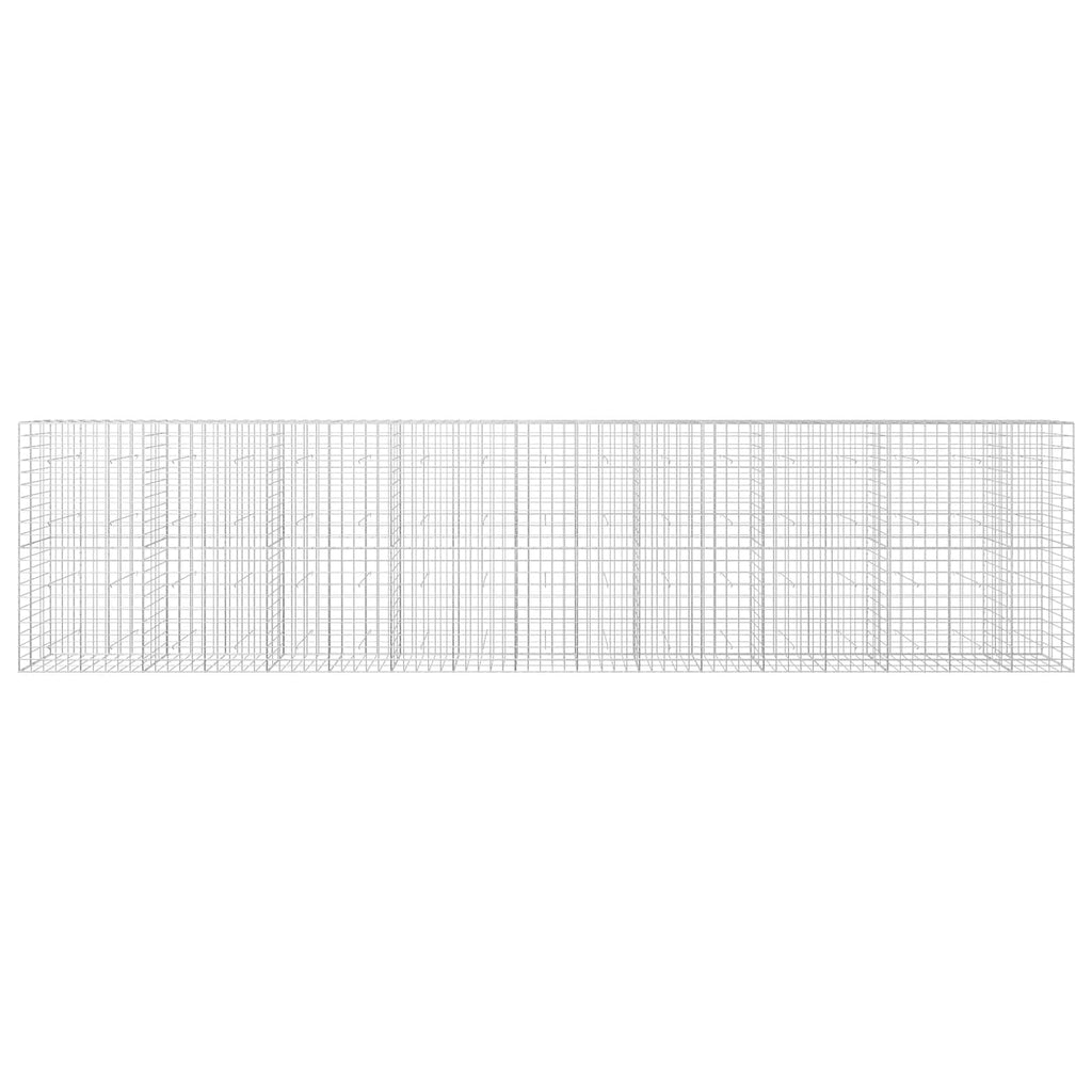 vidaXL Gabion z drutu 3,5 mm i siatką 10x10 cm 850x30x200 cm