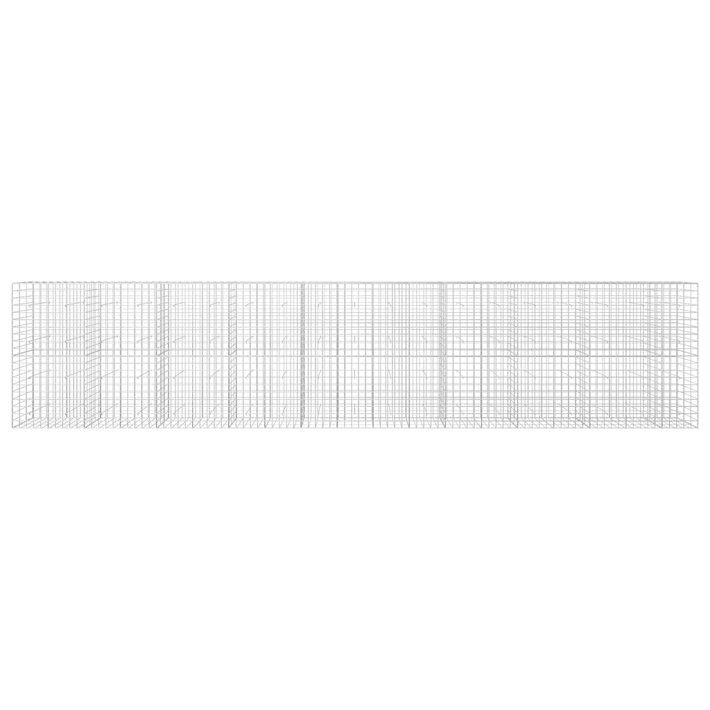 vidaXL Gabion z drutu 3,5 mm i siatką 10x10 cm 950x30x200 cm