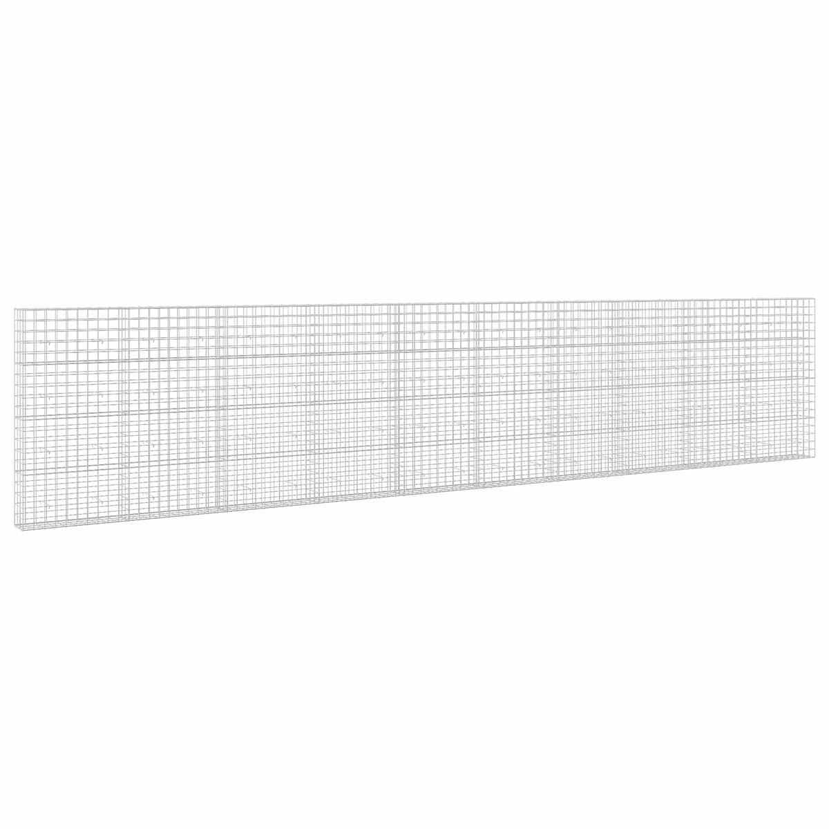 vidaXL Gabion z drutu 3,5 mm i siatką 10x10 cm 1000x30x200 cm