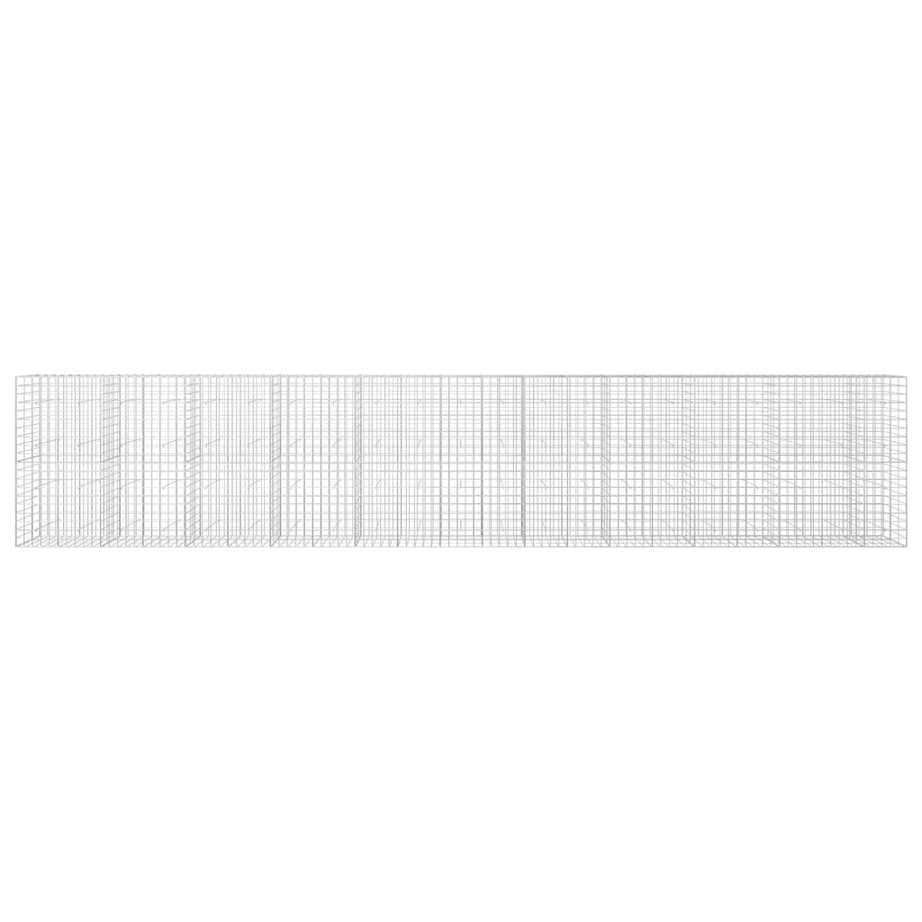 vidaXL Gabion z drutu 3,5 mm i siatką 10x10 cm 1050x30x200 cm