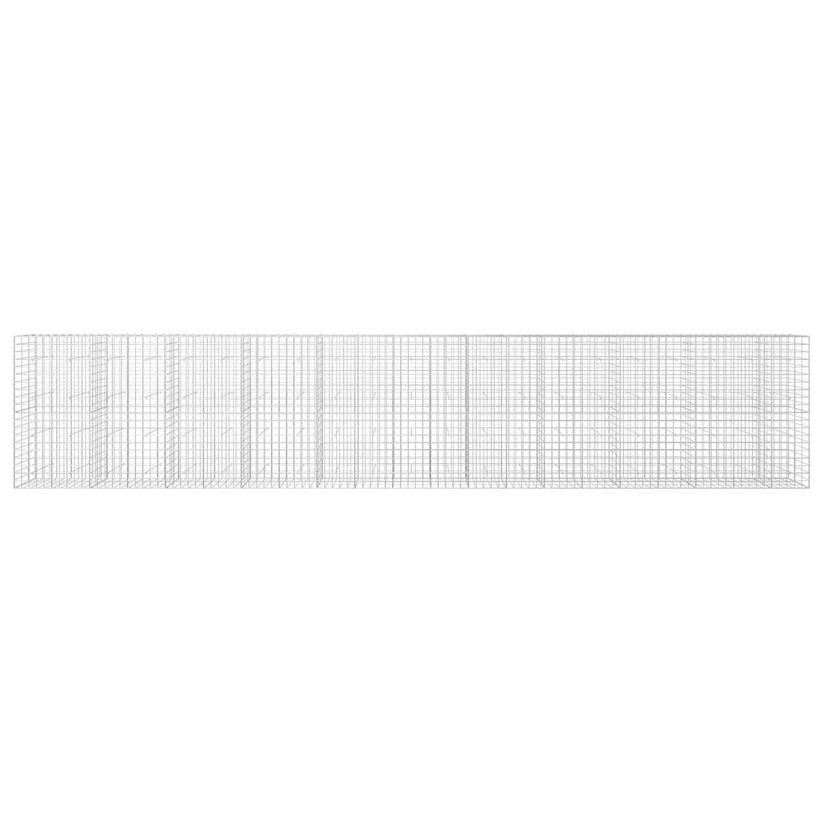 vidaXL Gabion z drutu 3,5 mm i siatką 10x10 cm 1050x30x200 cm
