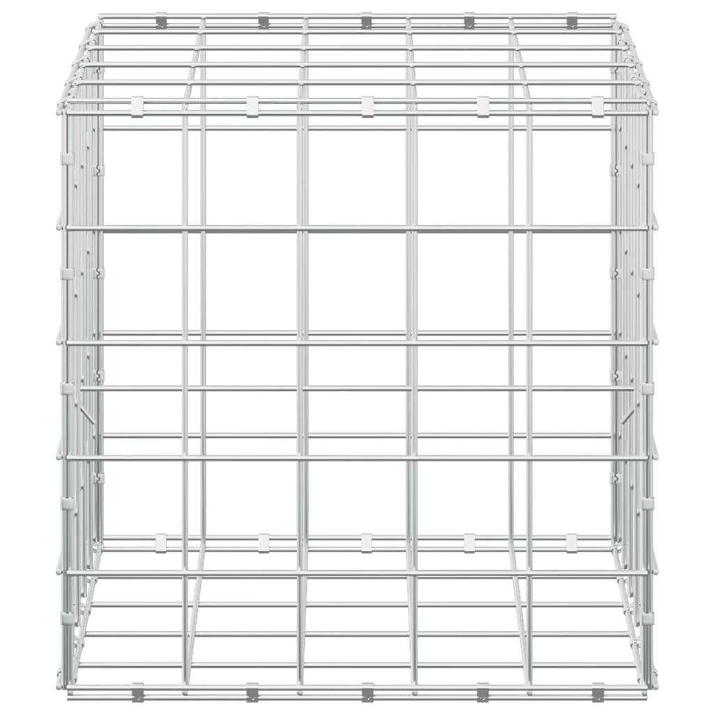 vidaXL Gabion z drutu 3,5 mm i siatką 10x10 cm 50x50x50 cm