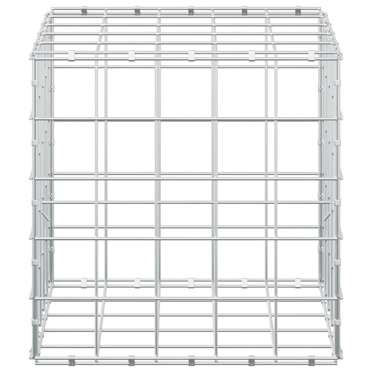 vidaXL Gabion z drutu 3,5 mm i siatką 10x10 cm 50x50x50 cm
