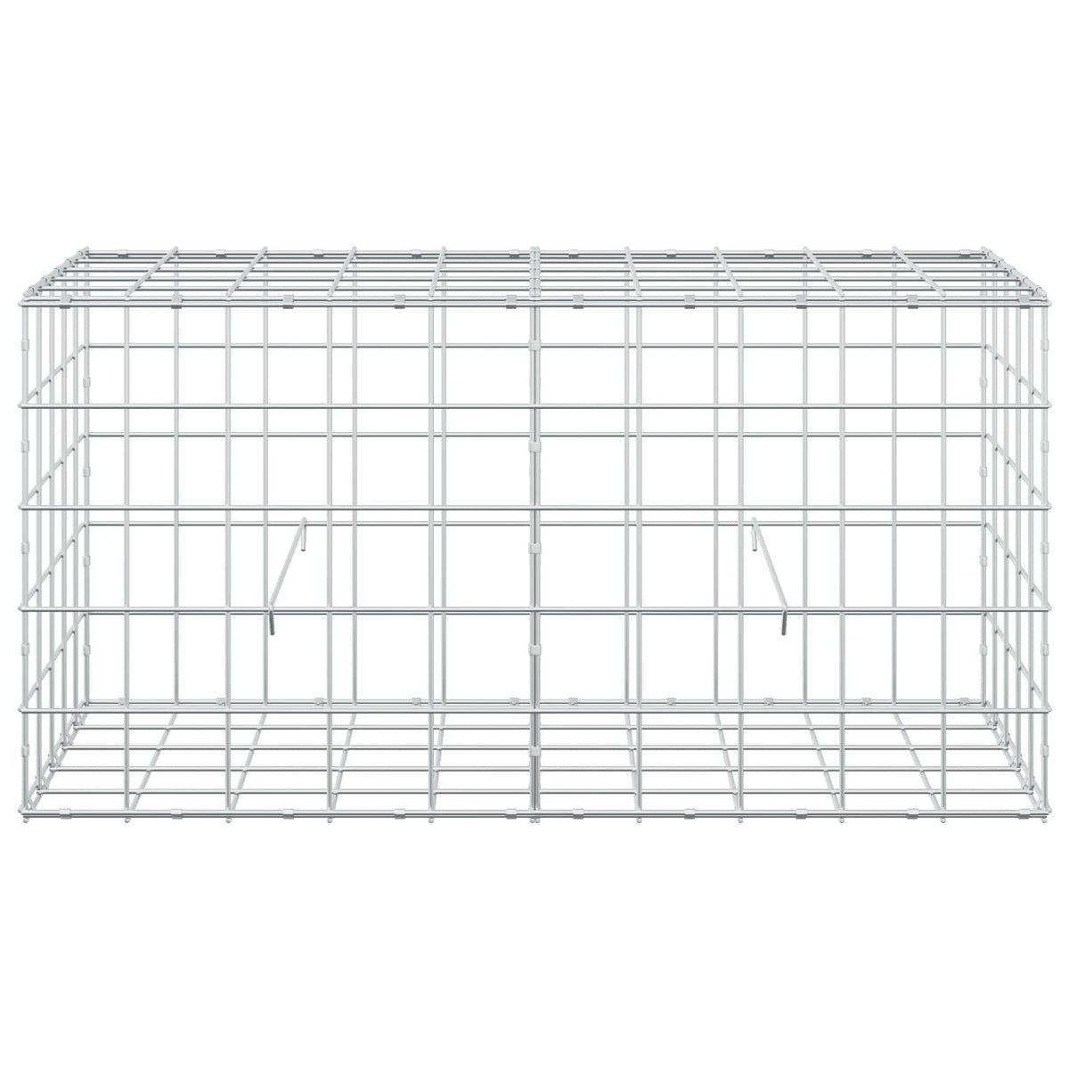 vidaXL Gabion z drutu 3,5 mm i siatką 10x10 cm 100x50x50 cm