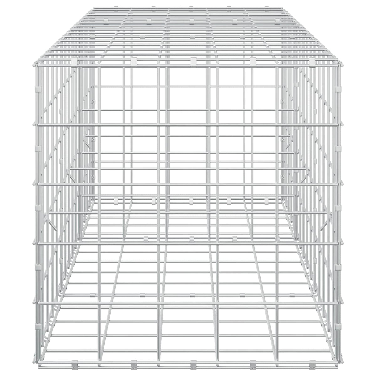 vidaXL Gabion z drutu 3,5 mm i siatką 10x10 cm 150x50x50 cm